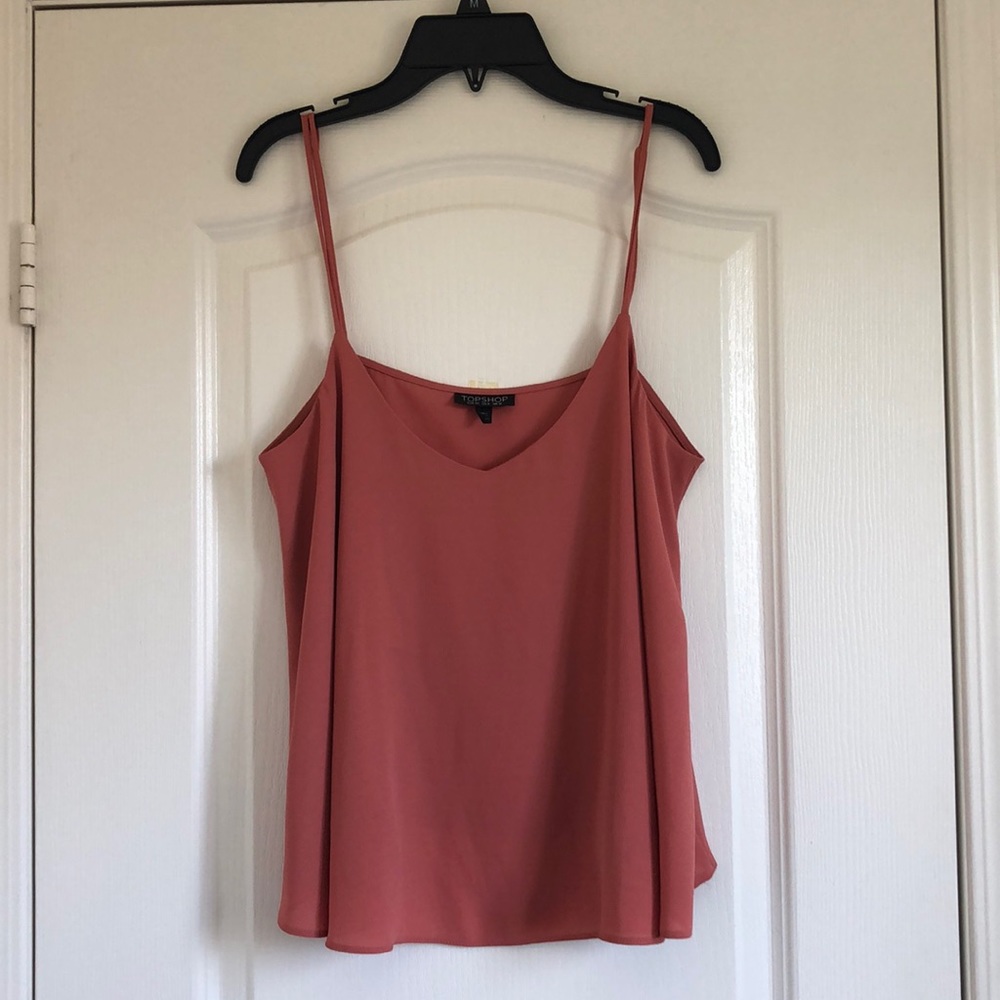 Beautiful muted coral Top Shop Sleeveless top